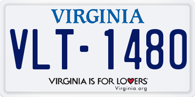 VA license plate VLT1480