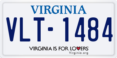 VA license plate VLT1484