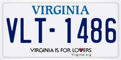 VA license plate VLT1486