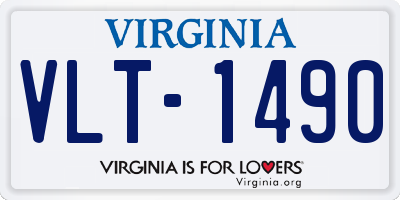 VA license plate VLT1490