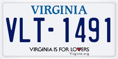 VA license plate VLT1491