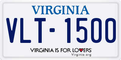 VA license plate VLT1500