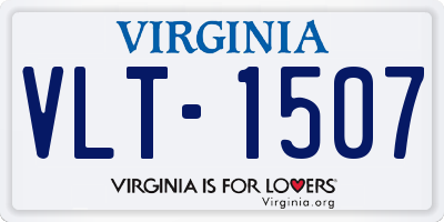 VA license plate VLT1507