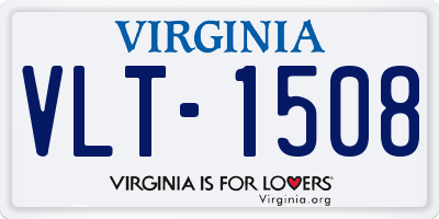 VA license plate VLT1508