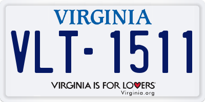 VA license plate VLT1511