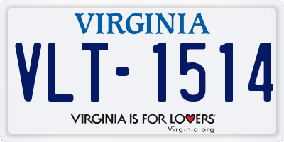 VA license plate VLT1514