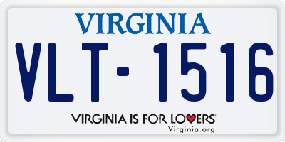 VA license plate VLT1516