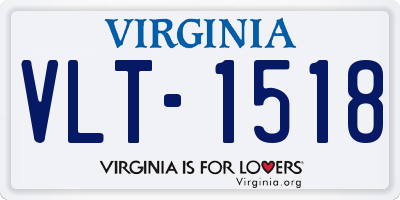 VA license plate VLT1518