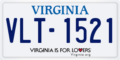 VA license plate VLT1521