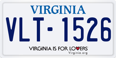VA license plate VLT1526