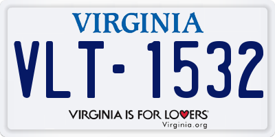 VA license plate VLT1532