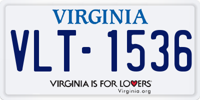 VA license plate VLT1536