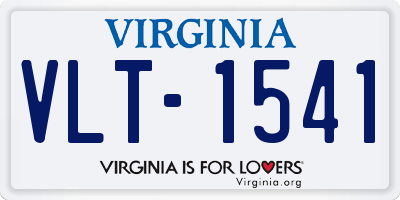 VA license plate VLT1541