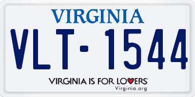 VA license plate VLT1544