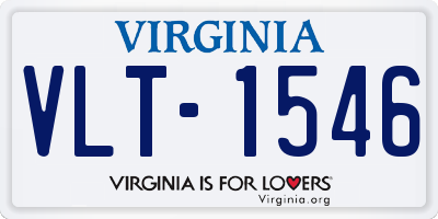 VA license plate VLT1546