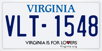 VA license plate VLT1548