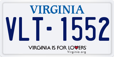 VA license plate VLT1552