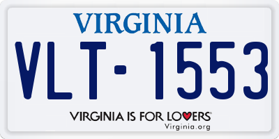 VA license plate VLT1553