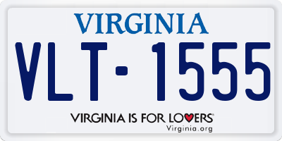 VA license plate VLT1555