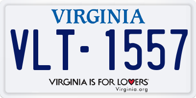 VA license plate VLT1557
