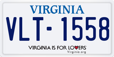 VA license plate VLT1558