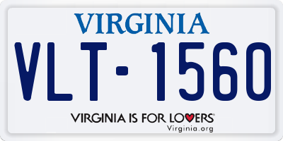 VA license plate VLT1560