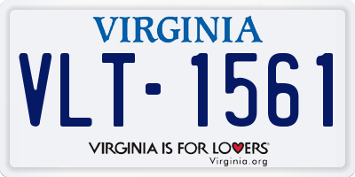 VA license plate VLT1561
