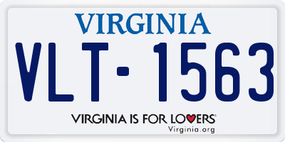 VA license plate VLT1563