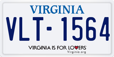 VA license plate VLT1564