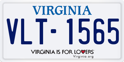 VA license plate VLT1565
