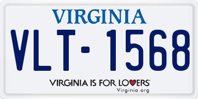 VA license plate VLT1568