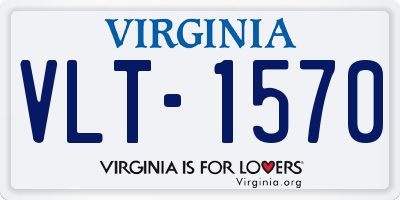 VA license plate VLT1570