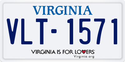 VA license plate VLT1571