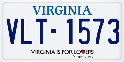 VA license plate VLT1573