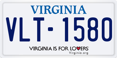 VA license plate VLT1580