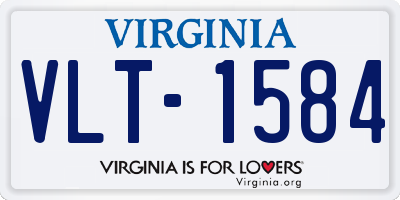 VA license plate VLT1584