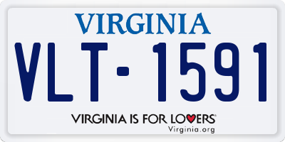 VA license plate VLT1591