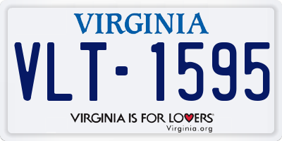 VA license plate VLT1595