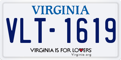 VA license plate VLT1619