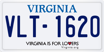 VA license plate VLT1620