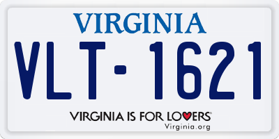 VA license plate VLT1621