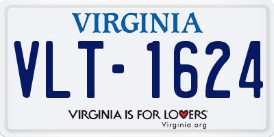 VA license plate VLT1624