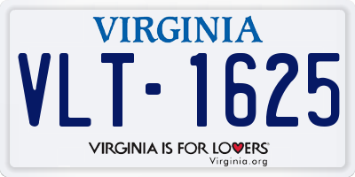 VA license plate VLT1625