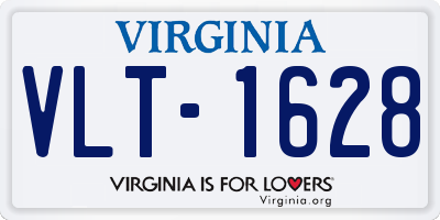 VA license plate VLT1628
