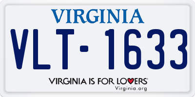 VA license plate VLT1633