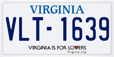 VA license plate VLT1639