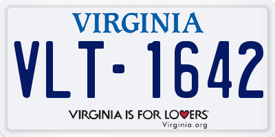 VA license plate VLT1642
