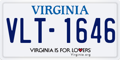 VA license plate VLT1646
