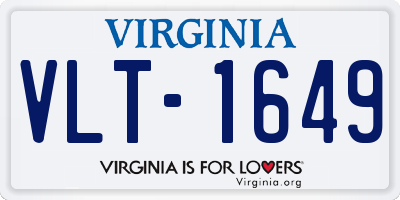 VA license plate VLT1649