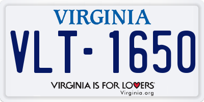 VA license plate VLT1650